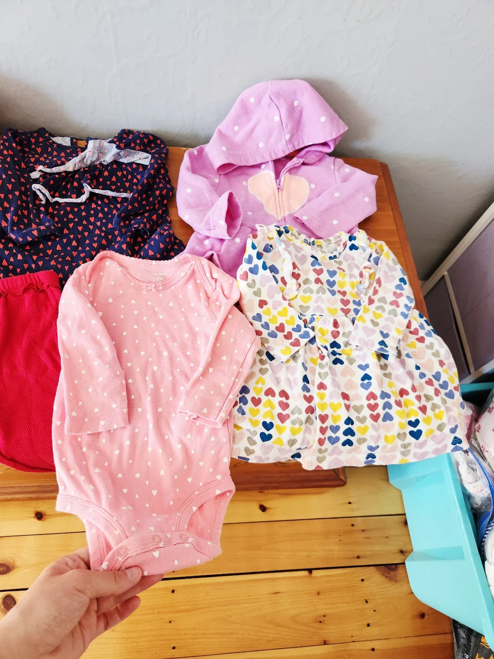 6-9 Month Baby Girl Heart Bundle